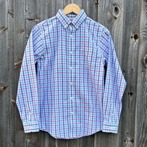 Class Club Boys Multicolor Plaid Button Down Shirt